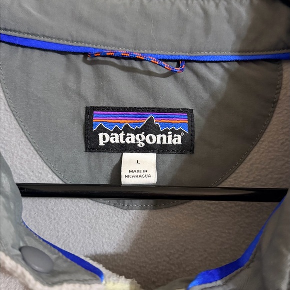 Patagonia Men's Gray and Green Long-Sleeved Early Rise Snap Shirt Size L - Picture 2 of 4